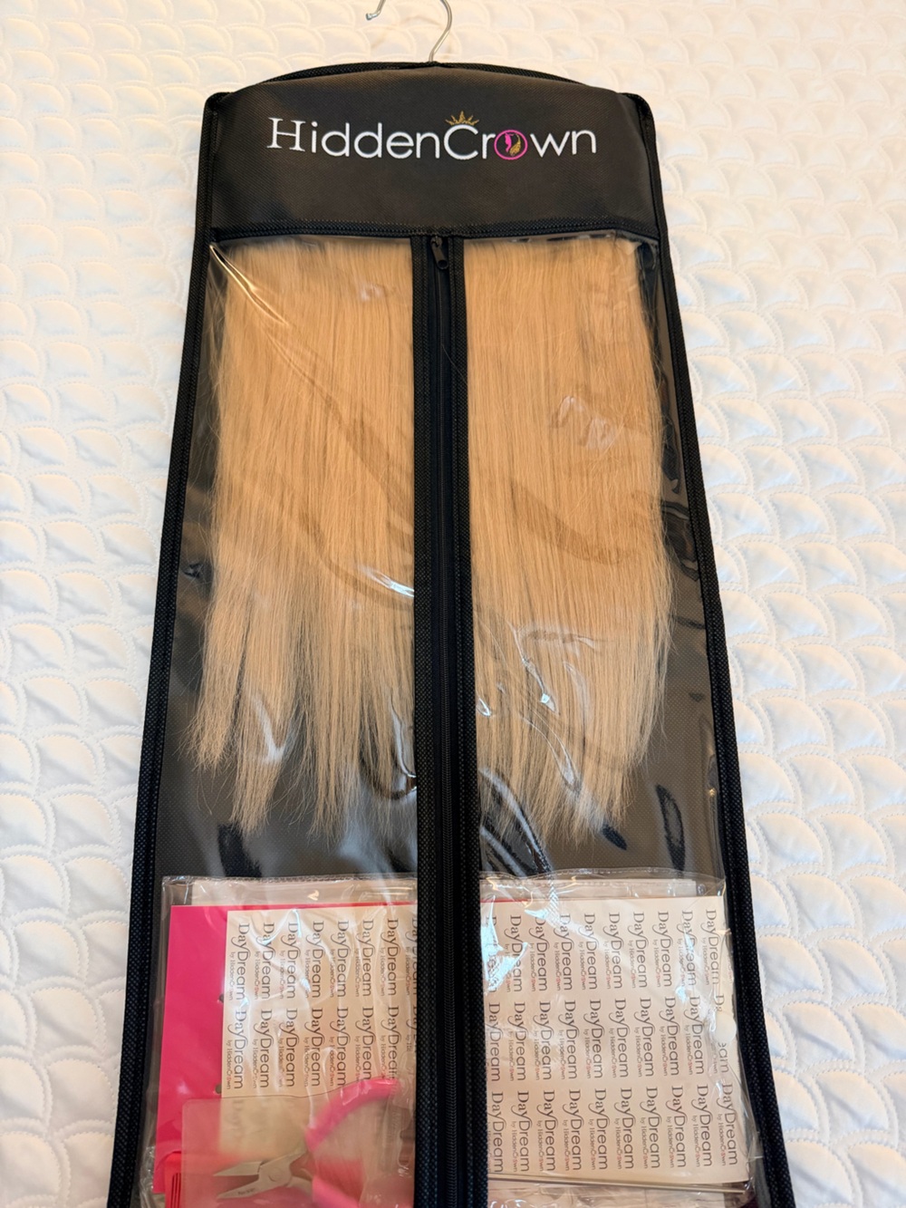 Hidden Crown Blonde Clip-In Hair Extensions - real hair